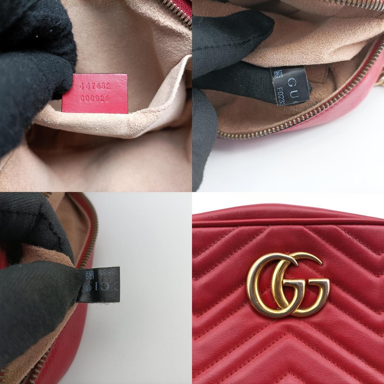 グッチGucciGGマーモント レッド