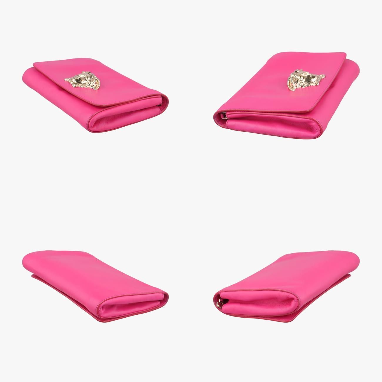  ヴェルサーチェ ヴェルサーチ VERSACEラ メデューサ ピンク レザー CLG 568 584 076 177 メッセンジャーバッグ ショルダーバッグ