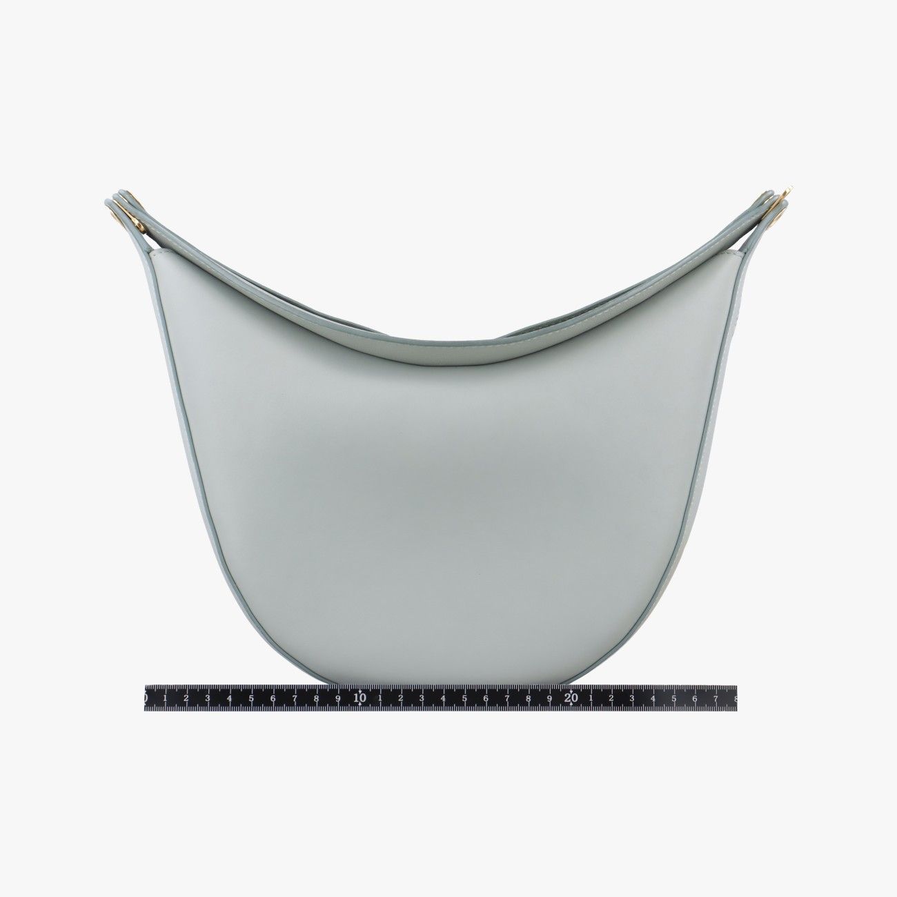 ロエベLoeweルナ グレー レザー 062203