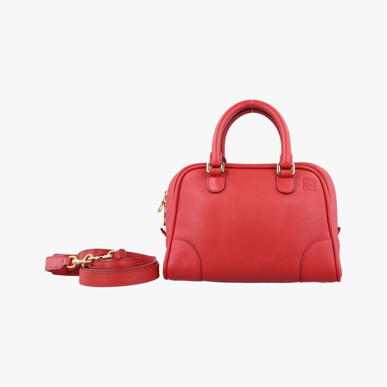 ロエベLoeweアマソナ レッド レザー 01 14 11