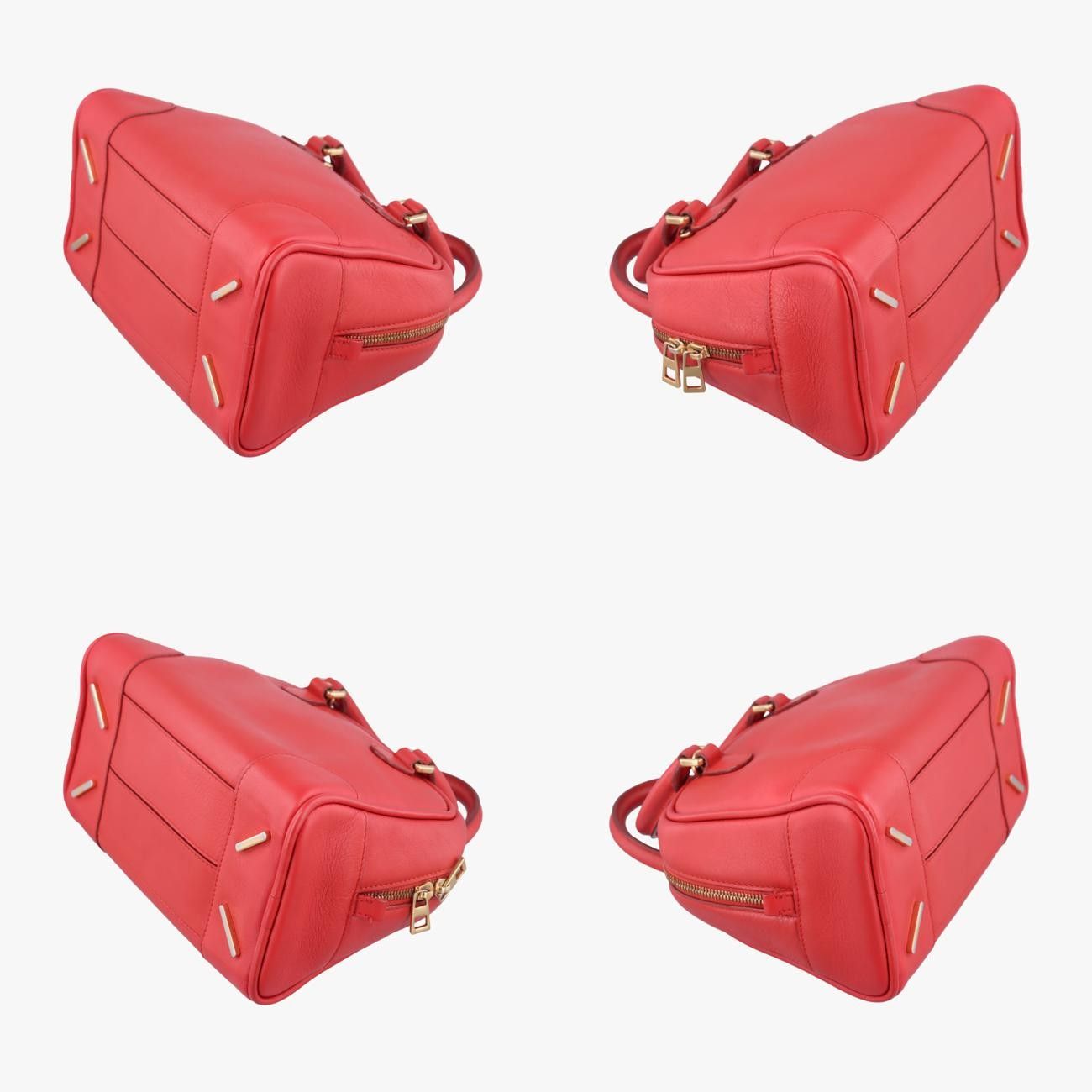  ロエベLoeweアマソナ レッド レザー 01 14 11 メッセンジャーバッグ ショルダーバッグ