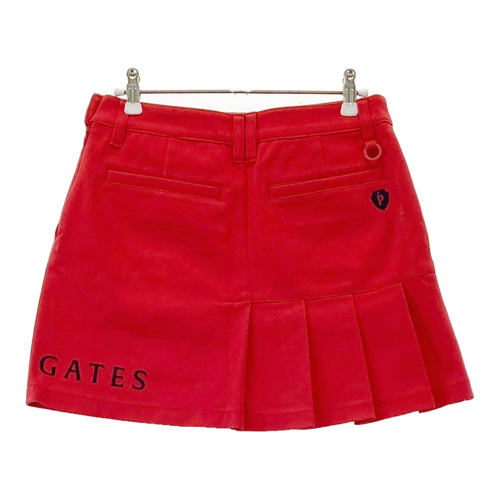 最新作 パーリーゲイツ スカート プリーツ ショート 赤 ゴルフウェア サイズ：0 PEARLY GATES パーリーゲイツ プリーツスカート レッド系