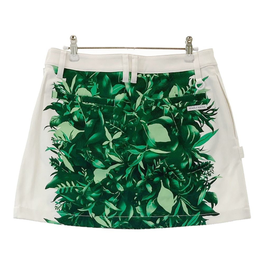 サイズ 1 PEARLY GATES パーリーゲイツ スカート 総柄 ホワイト系 ゴルフウェア レディース ストスト
