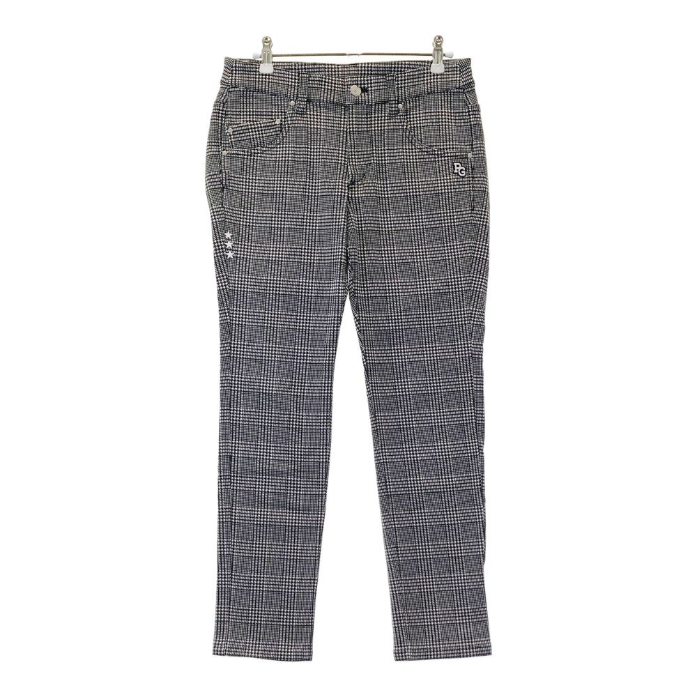 サイズ 0 PEARLY GATES パーリーゲイツ ストレッチパンツ グレンチェック柄 ブラック系 240101554664 ゴルフウェア レディース ストスト