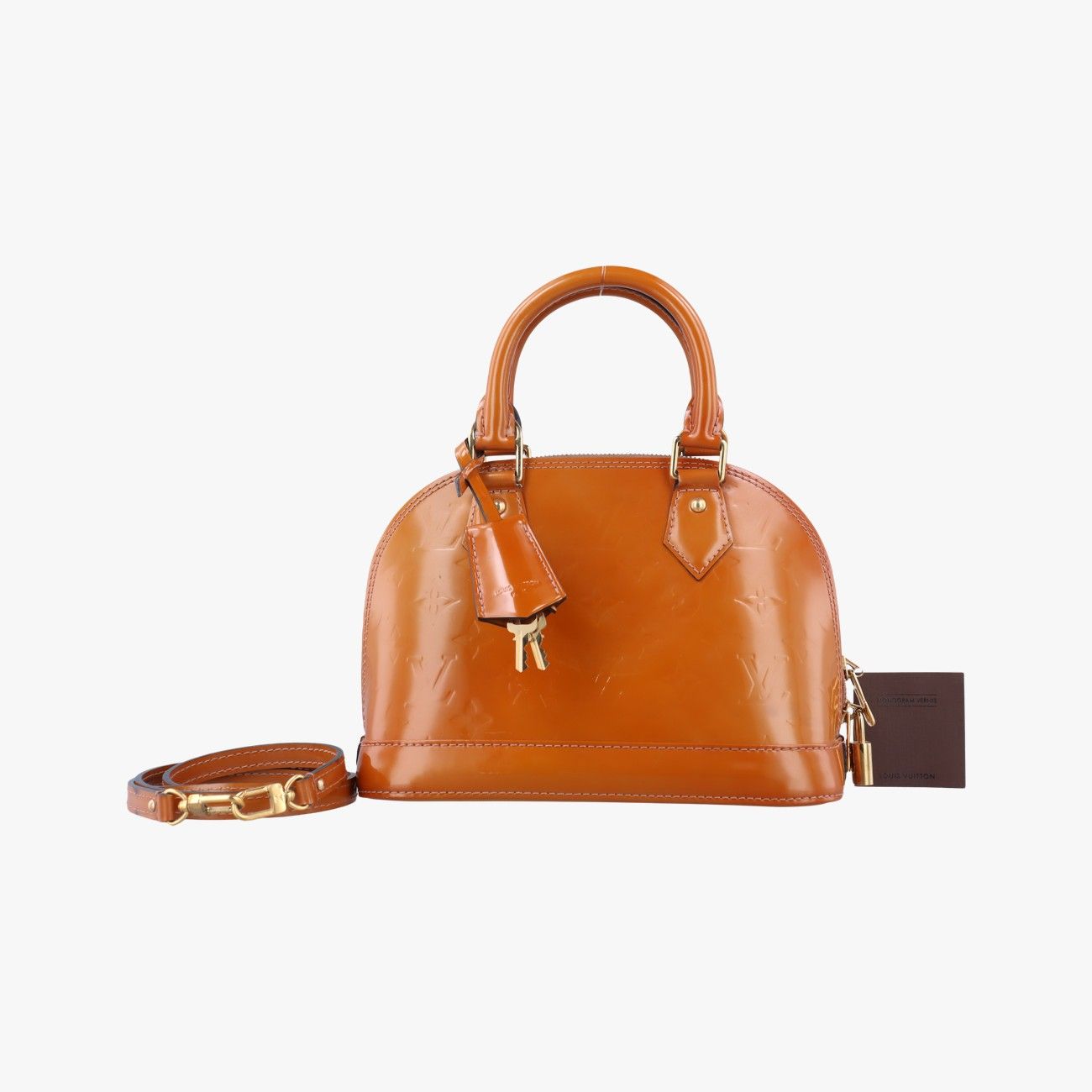 ルイヴィトンLouis VuittonアルマBB ローズヴェルール ヴェルニ M91585 MI1163