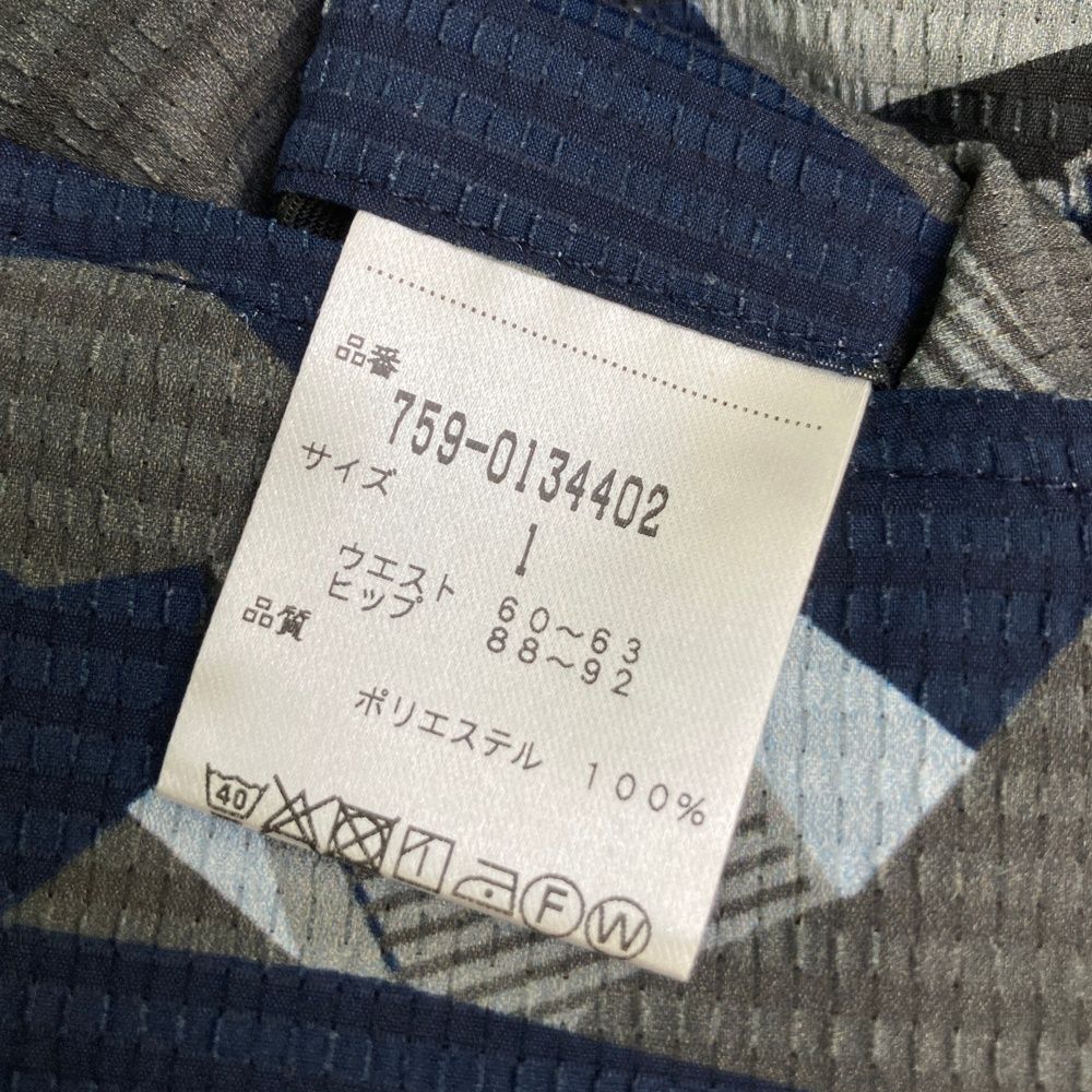  サイズ 1 MASTER BUNNY EDITION マスターバニーエディション スカート 総柄 ネイビー系 ゴルフウェア レディース ストスト スカート レディースウェア