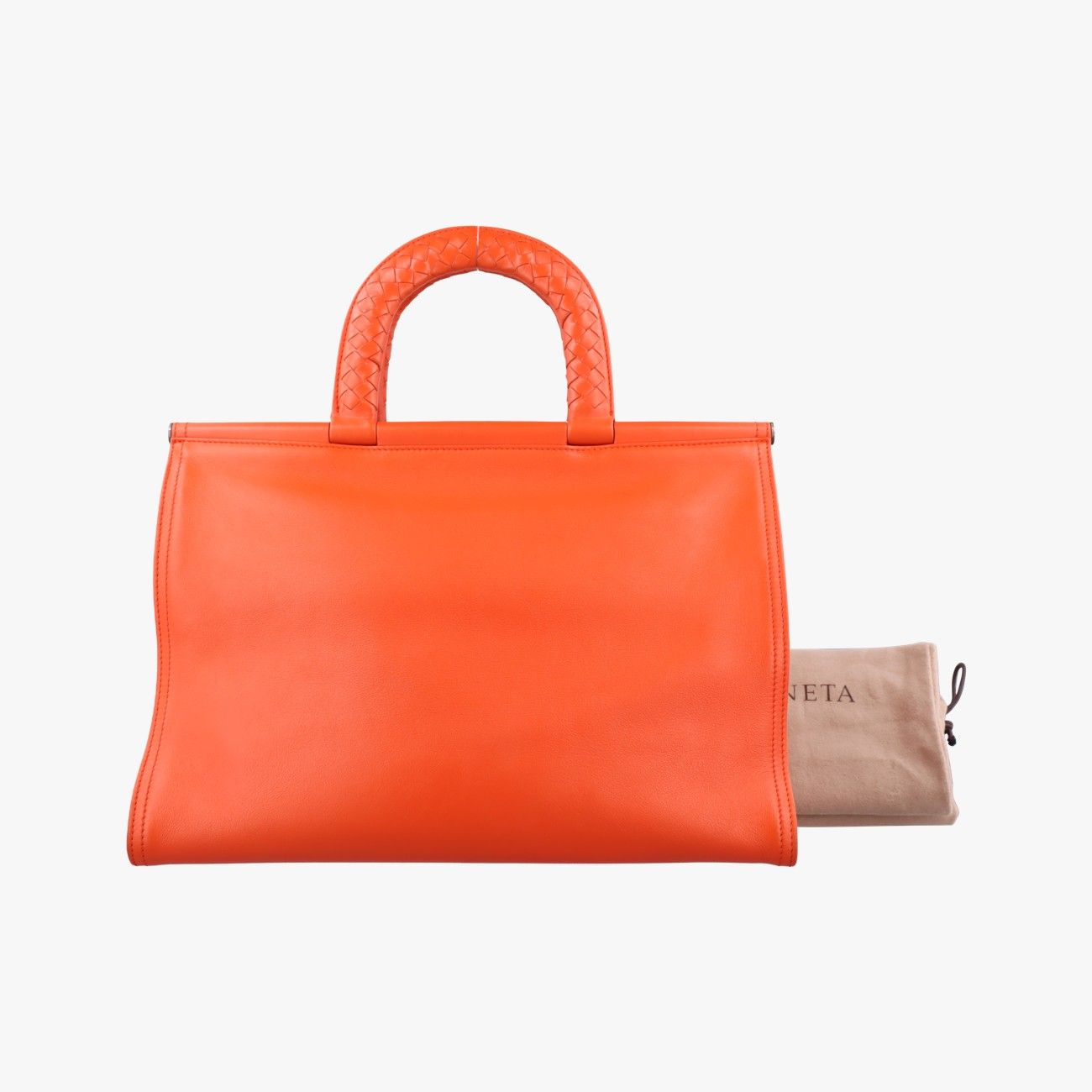 ボッテガヴェネタBottega Venetaイントレチャート オレンジ ラムスキン B02661895Q