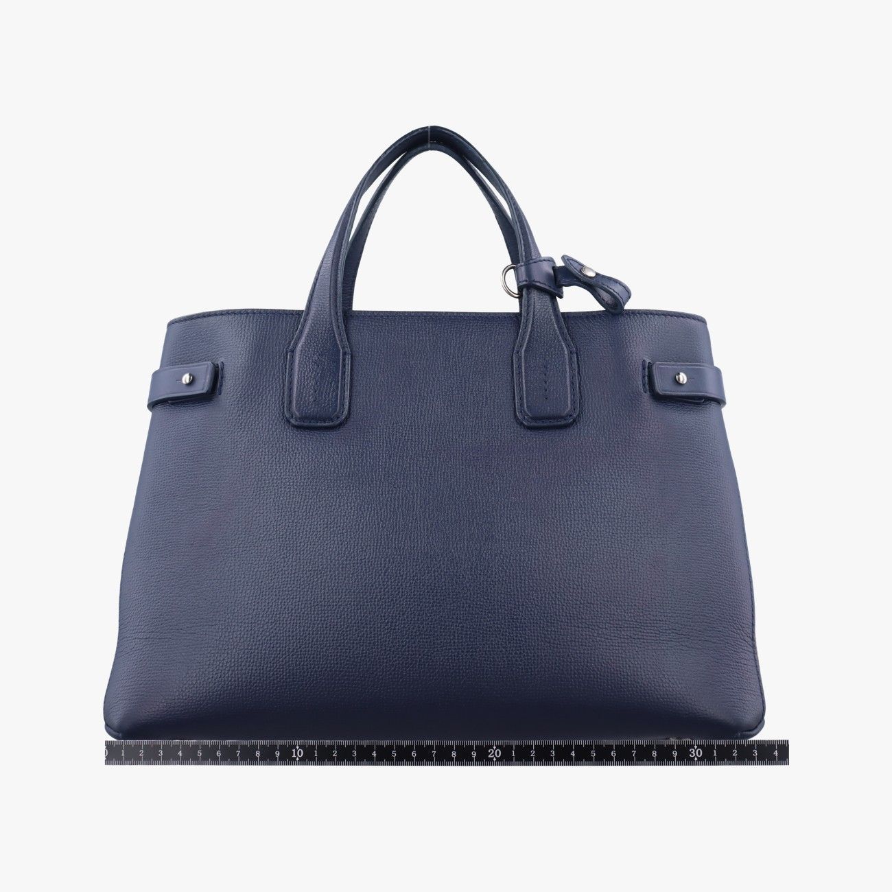 バーバリーBurberryバナーネイビーレザー × キャンバス ITCORD117CAL