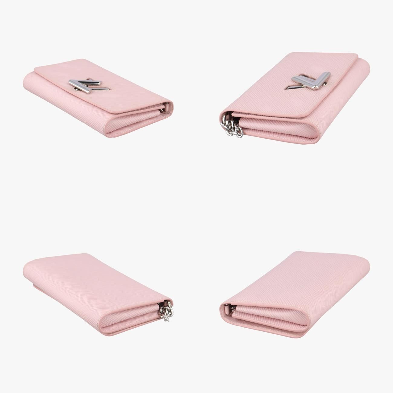  ルイヴィトンLouis Vuittonポルトフォイユ ツイスト チェーン ローズ バレリーヌ エピ M 62039 SP 4199 メッセンジャーバッグ ショルダーバッグ