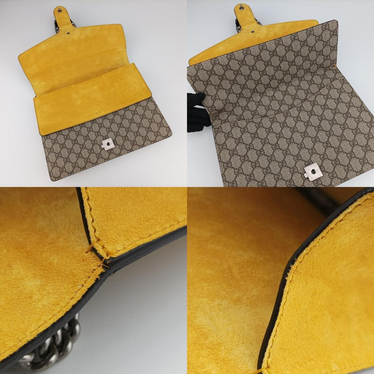 ベージュ×イエロー PVCコーティングキャンバス