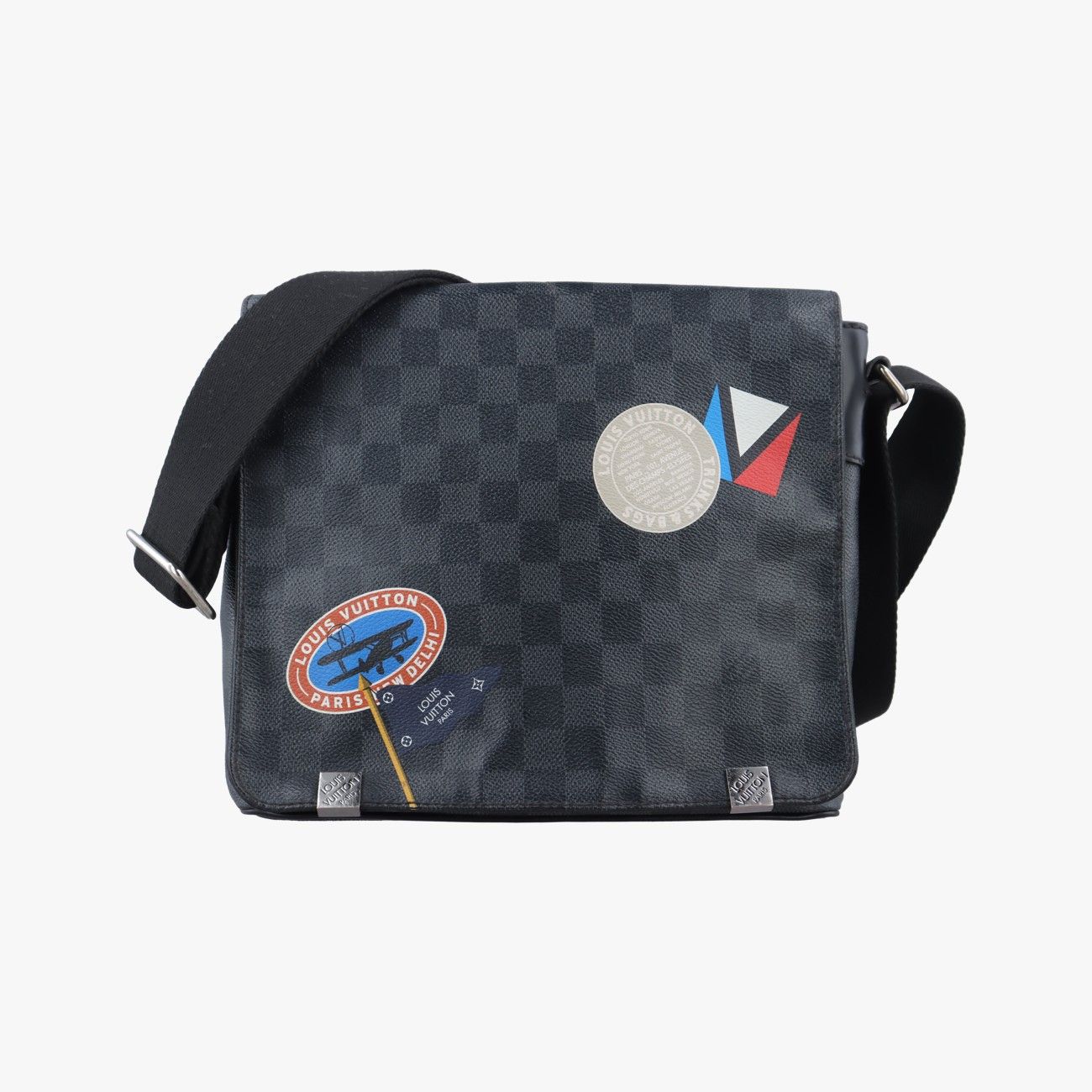 ルイヴィトンLouis VuittonディストリクトPM ダミエ グラフィット ダミエグラフィット キャンバス×レザー N41054 GI2167