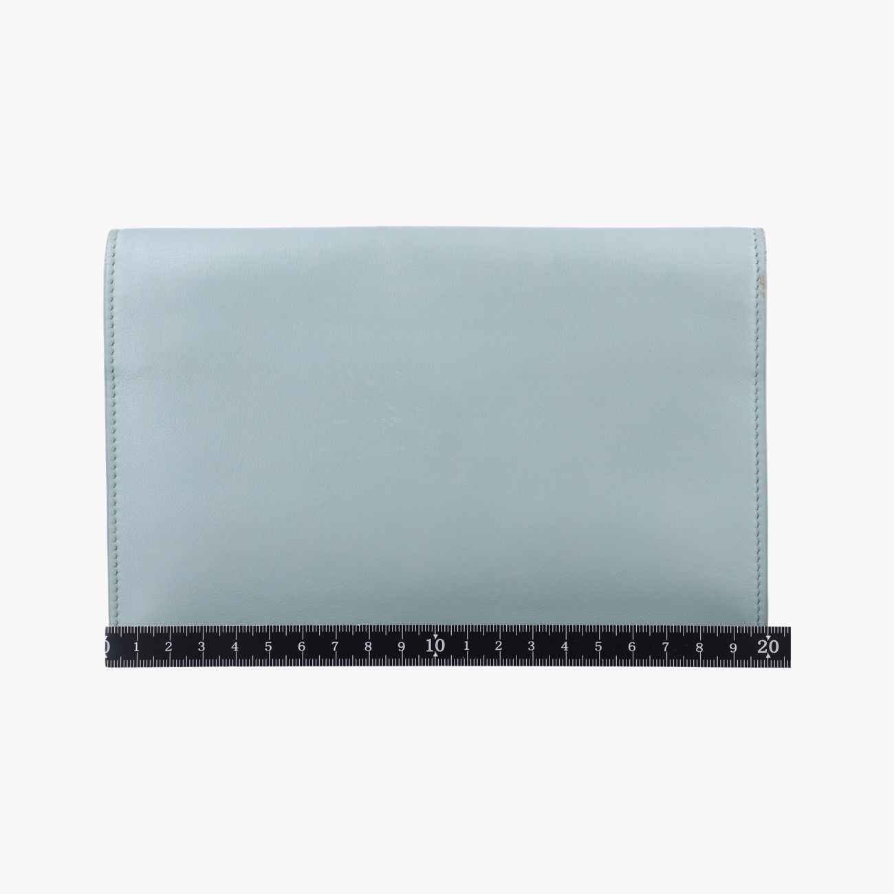 バレンシアガBalenciagaメタルプレートシティチェーン ブルー レザー 420837.3210.D.002123