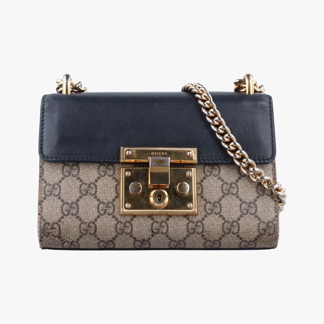 グッチGucciパドロック ブラウン×ブラック レザー 409487 C027582622