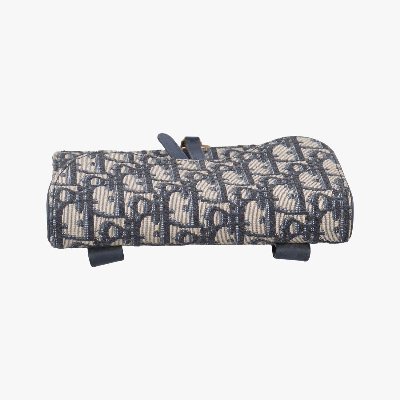  クリスチャンディオールChristian Diorサドル ネイビー×グレー ジャガード 19-MA-1119 メッセンジャーバッグ ショルダーバッグ