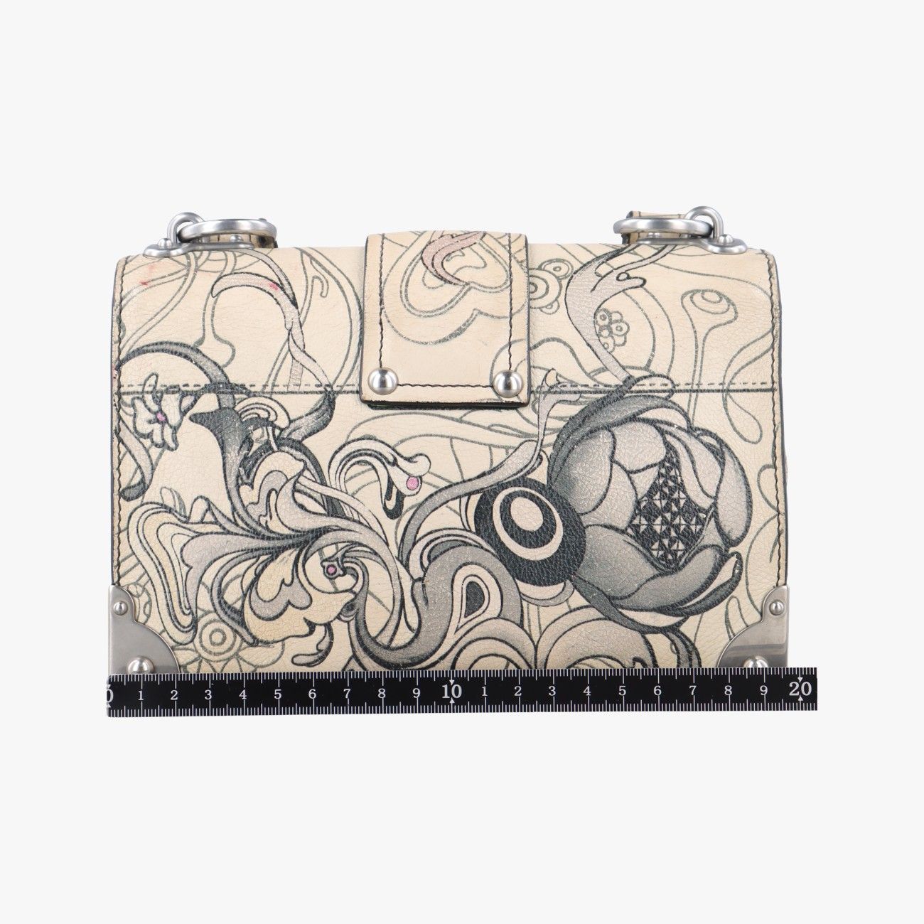 プラダPradaラビットプリント マルチ レザー 25