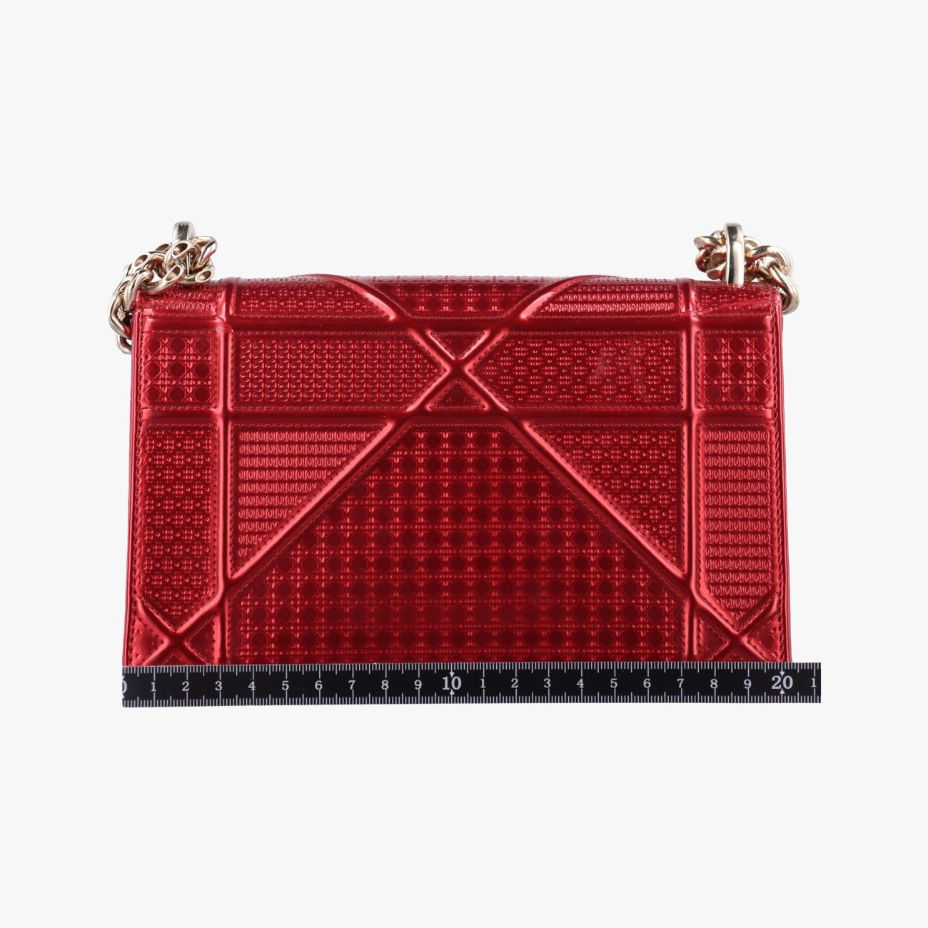 クリスチャンディオールChristian Diorディオラマ レッド パテント 13-BO-1107