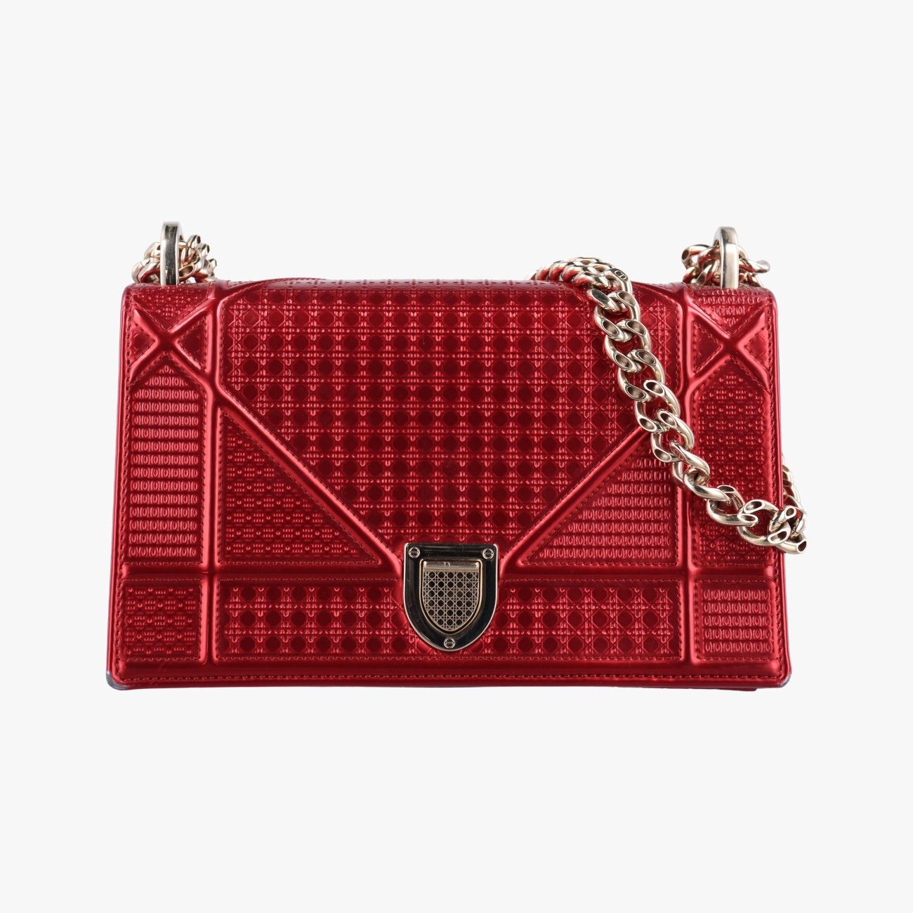 クリスチャンディオールChristian Diorディオラマ レッド パテント 13-BO-1107