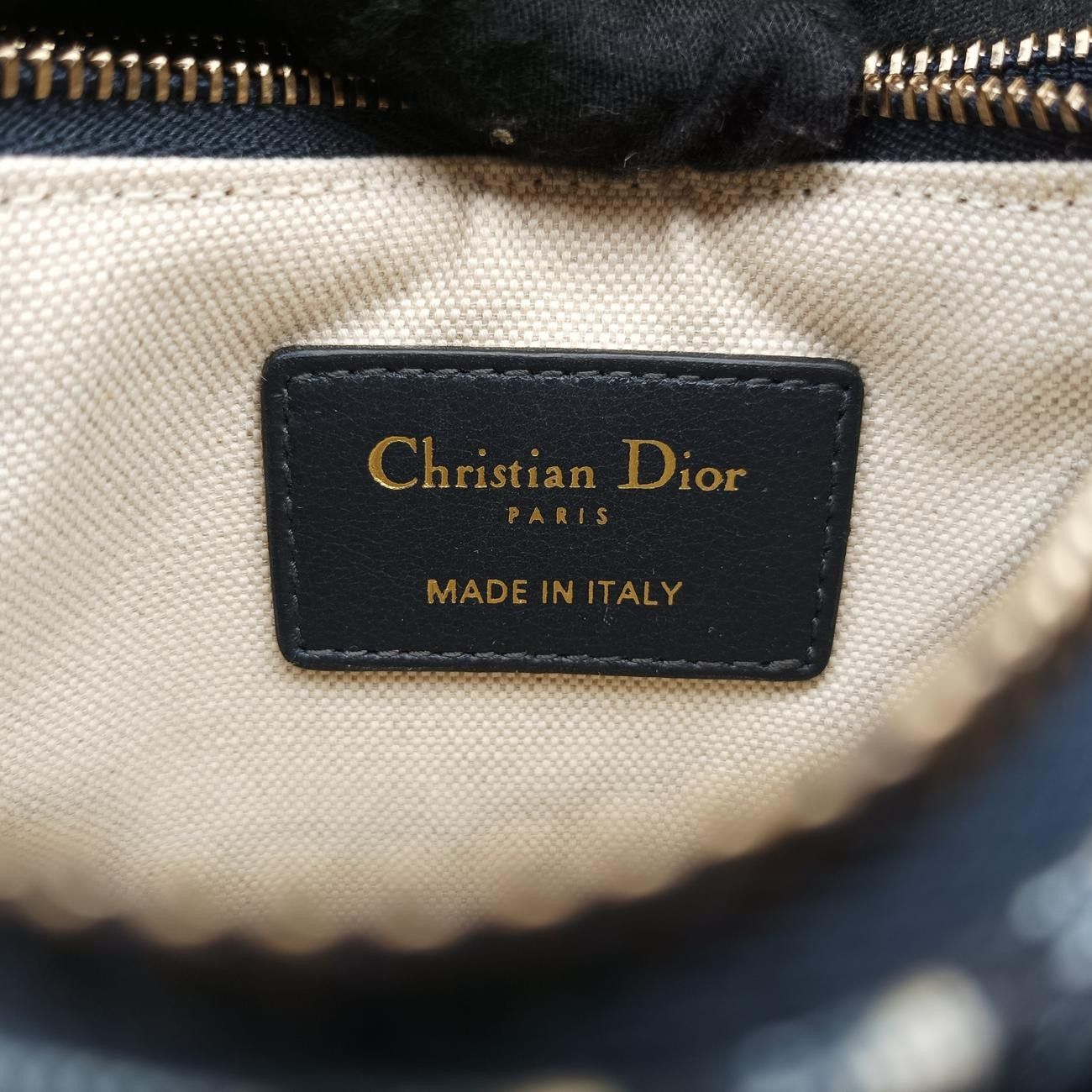 クリスチャンディオールChristian Diorサドル ネイビー×グレー ジャガード 12-MA-0149 メッセンジャーバッグ ショルダーバッグ