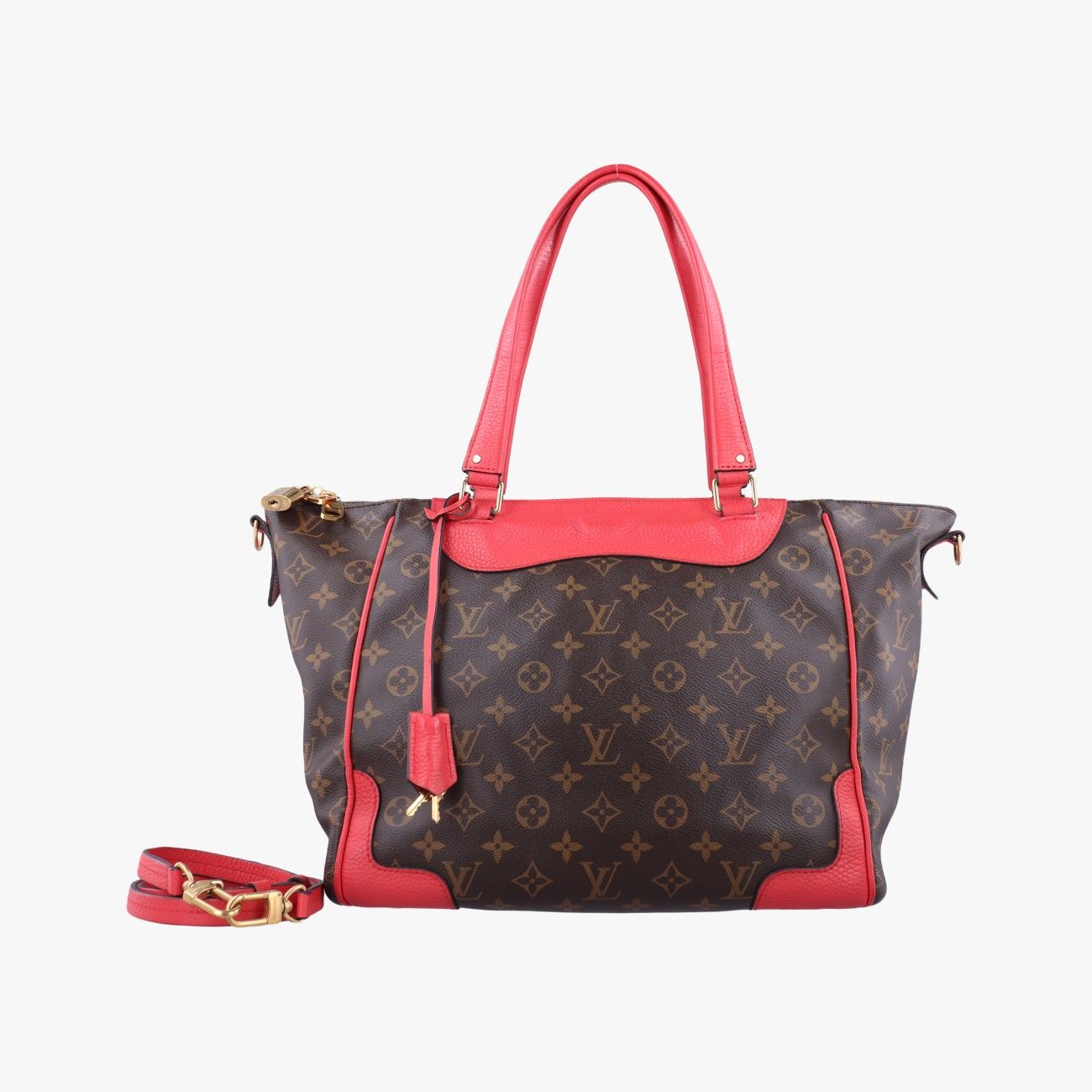 ルイヴィトンLouis Vuittonエストレーラ モノグラム ブラウン系×コクリコ モノグラムキャンバス×カーフレザー M51193 MI0176