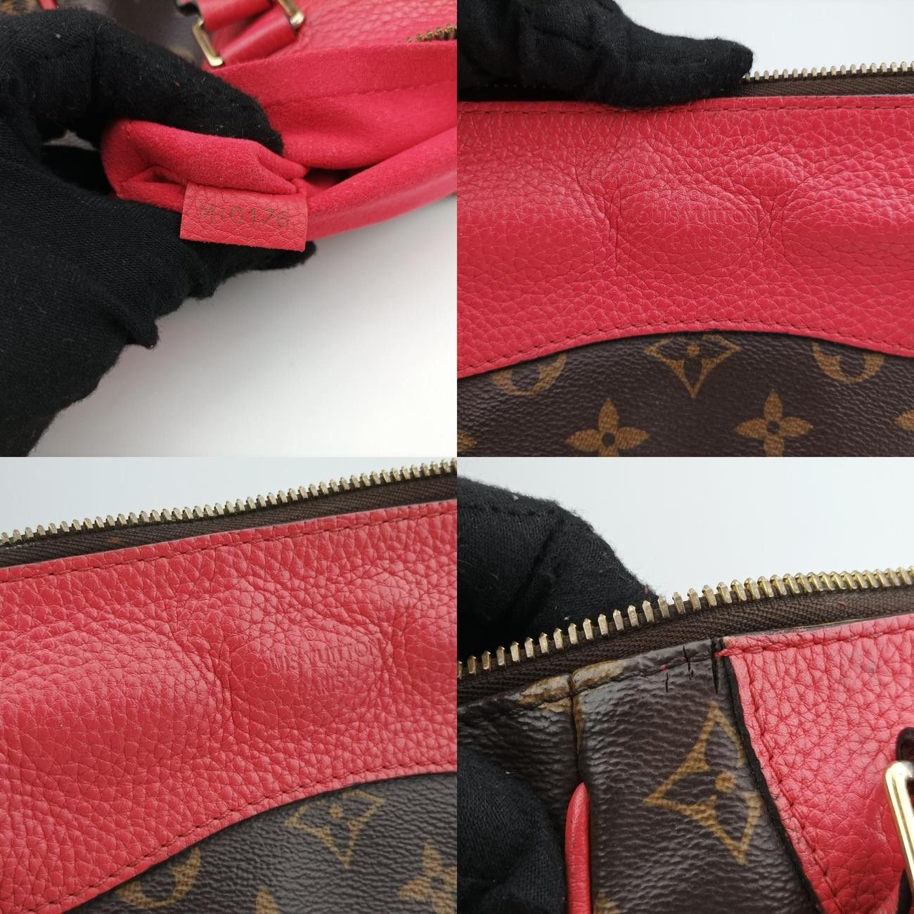 モノグラム ブラウン系×コクリコ