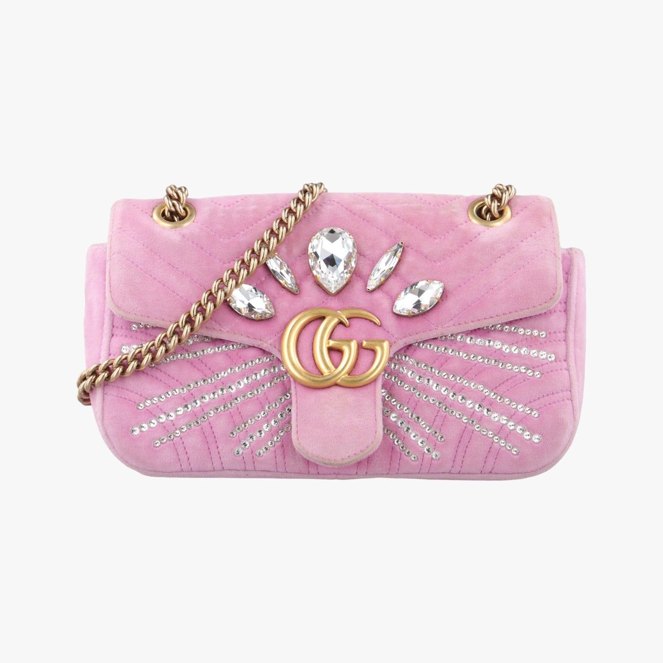グッチGucciGGマーモント ピンク ベロア 443497 G023002969