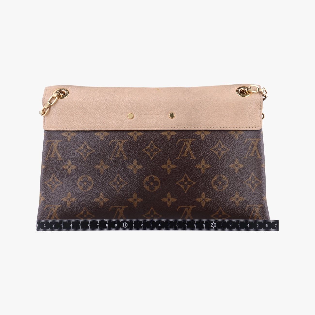 ルイヴィトンLouis Vuittonパラスチェーン モノグラム ブラウン系×デュンヌ モノグラムキャンバス×カーフレザー M50069 CA2136