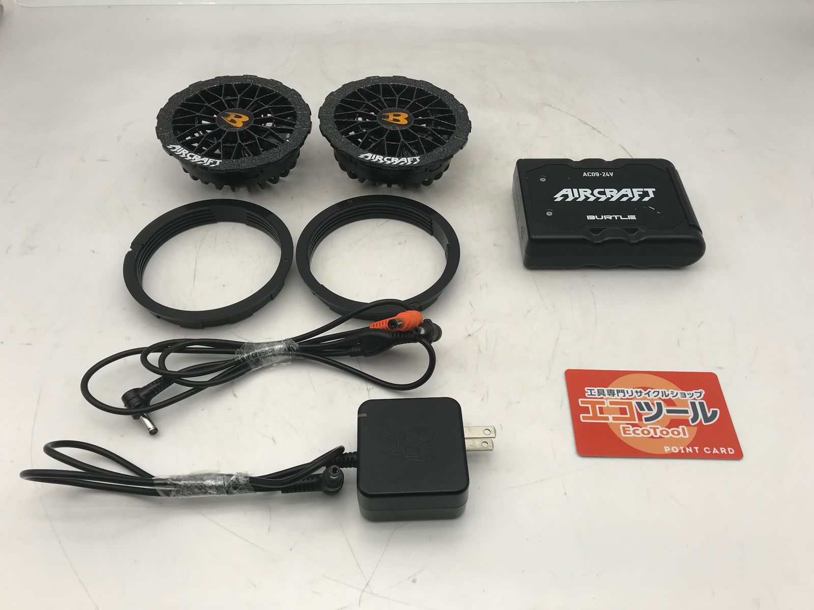 品 〇京セラ バートル エアークラフト空調服用ファン バッテリーセット AC09 AC09-1 ITSMB38JTG94 エコツール小牧ｲﾝﾀｰ店 M02