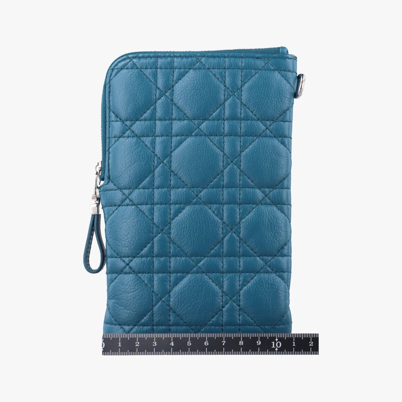 クリスチャンディオールChristian Diorディオールカロ マルチファンクション ポーチ ブルー ラムスキン 43-MA-1210 43-MA-1220