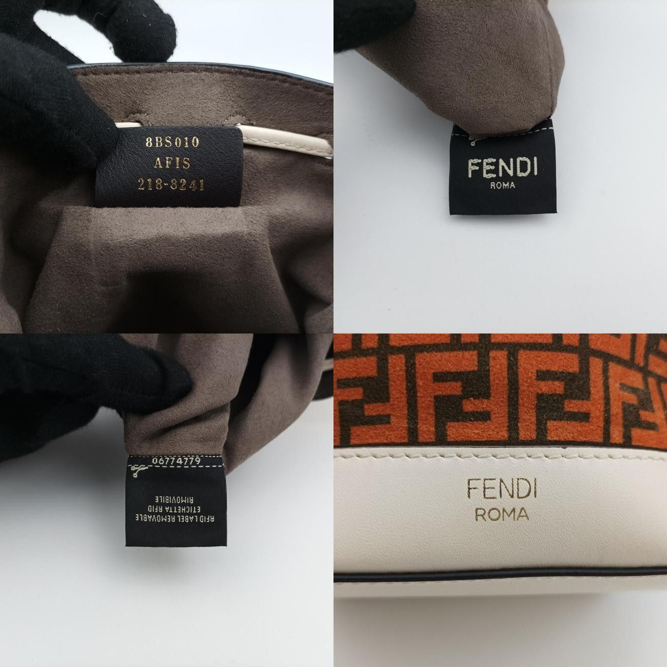 トレゾールブラウン×ホワイト×オレンジレザー ×