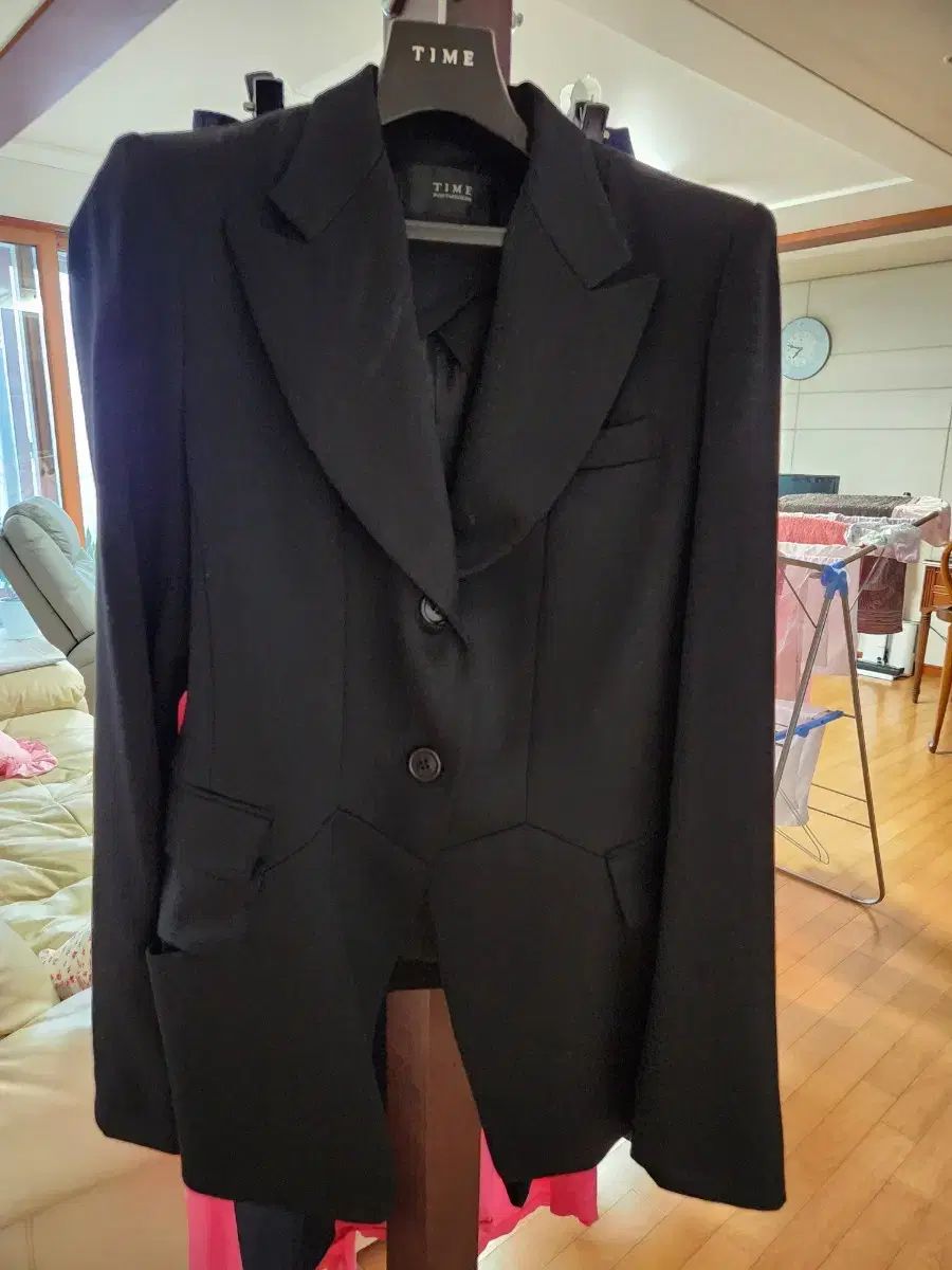 TIME レディース ウール ジャケット ブラック