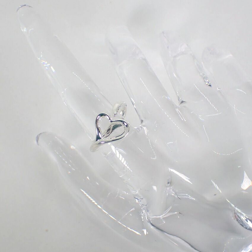 ティファニー 925 オープンハート リング /14号/j85-5 TIFFANY&Co. 14