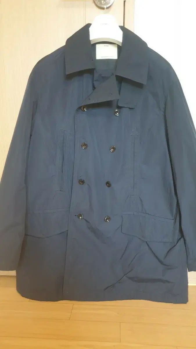 ポッタリー ナイロン ダブル トレンチ ジャケット