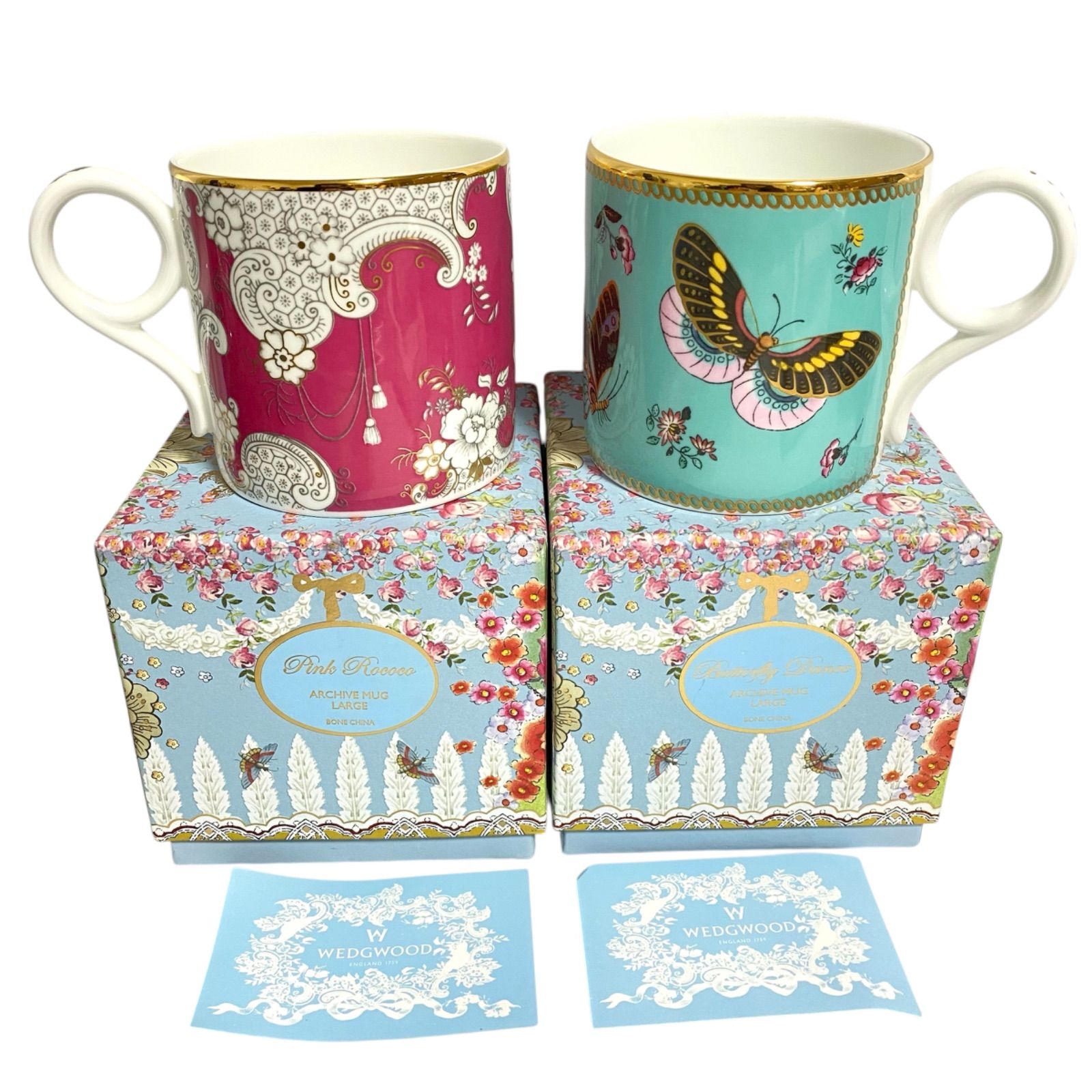 ウェッジウッド Wedgwood アーカイブ マグ ピンクロココ バタフライダンス マグカップ