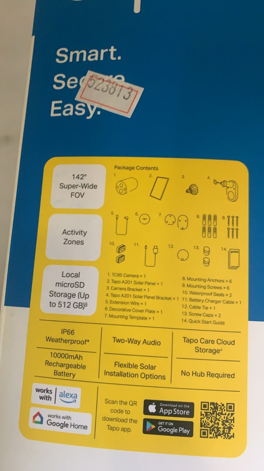 ソーラー給電セキュリティカメラキット--524093