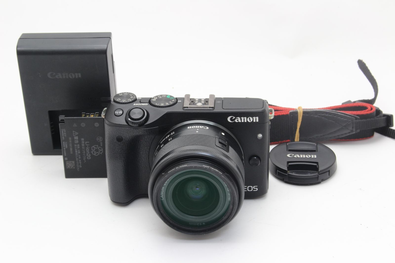 AB Canon キヤノン EOS M3 ブラック EF-M 15-45mm レンズキット 初期不良返品無料 10-22