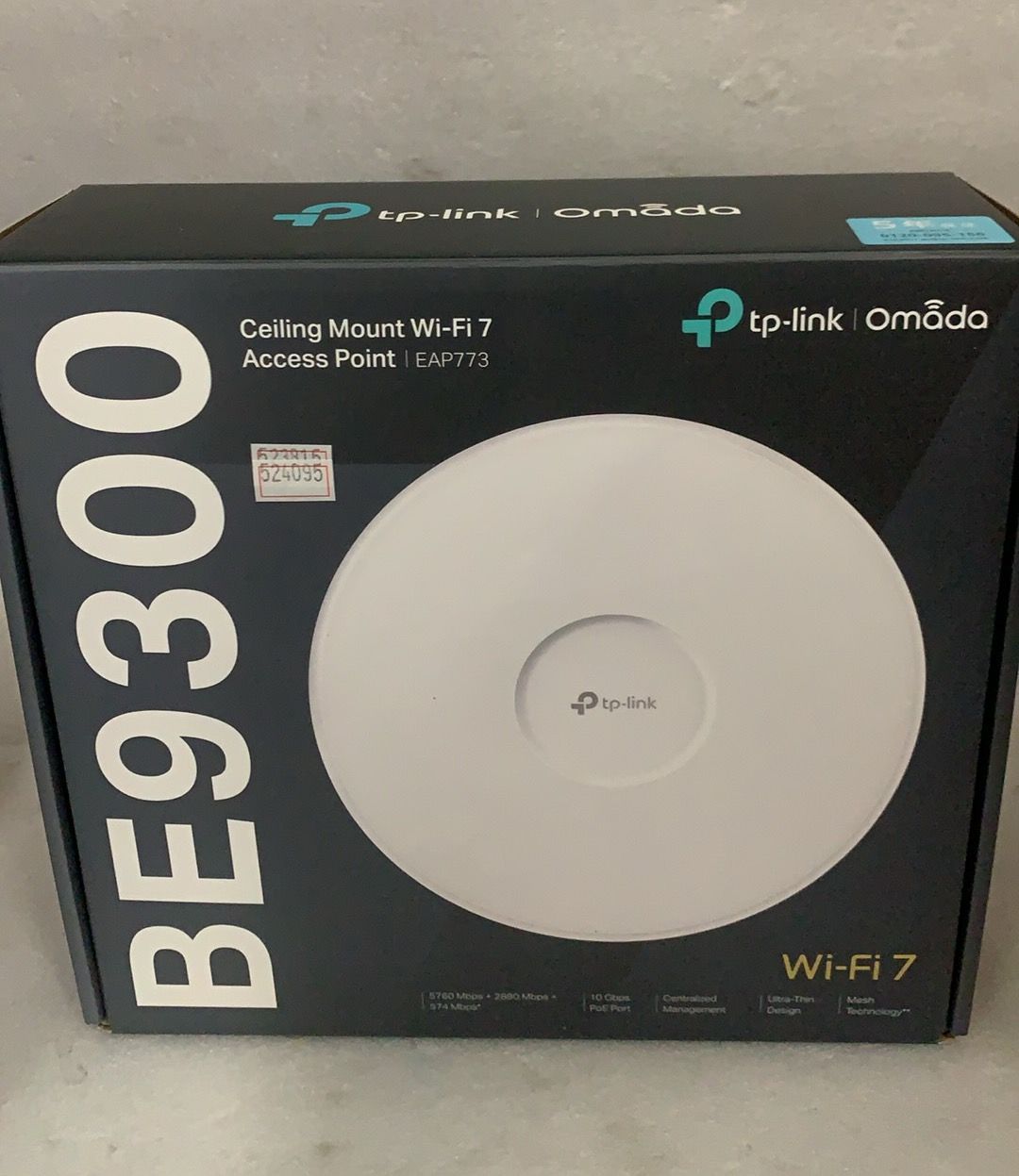 TP-Link EAP773 BE9300 Wi-Fi 7 アクセスポイント--524095