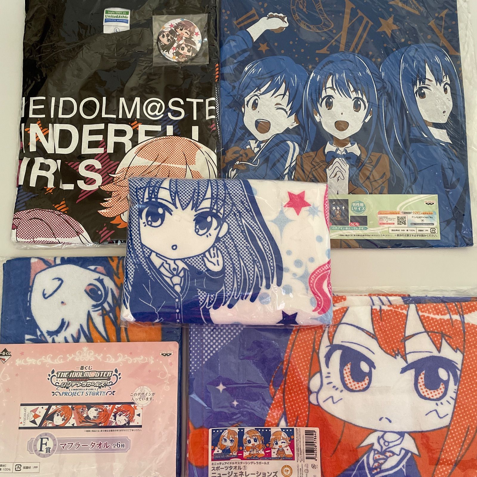 ニュージェネレーションズ 渋谷凛 島村卯月 本田未央 アイドルマスターシンデレラガールズ Tシャツほか計5点 id 8l3