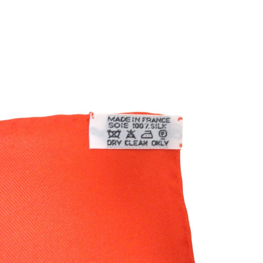  エルメス HERMES カレ 90 COSMOS 宇宙観 コスモス スカーフ シルク 大判 ヴィンテージ オレンジ バンダナ スカーフ 小物