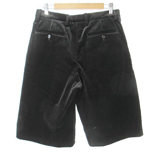 グッチ GUCCI 22SS ARIA stretch velvet shorts ストレッチ ベルベット ショーツ ベロア ハーフパンツ ショートパンツ 46 黒 ブラック 1104 MNK2
