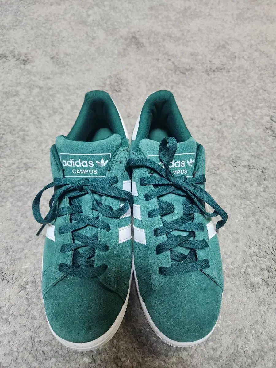 アディダス キャンパス グリーン スウェード スニーカー - 260