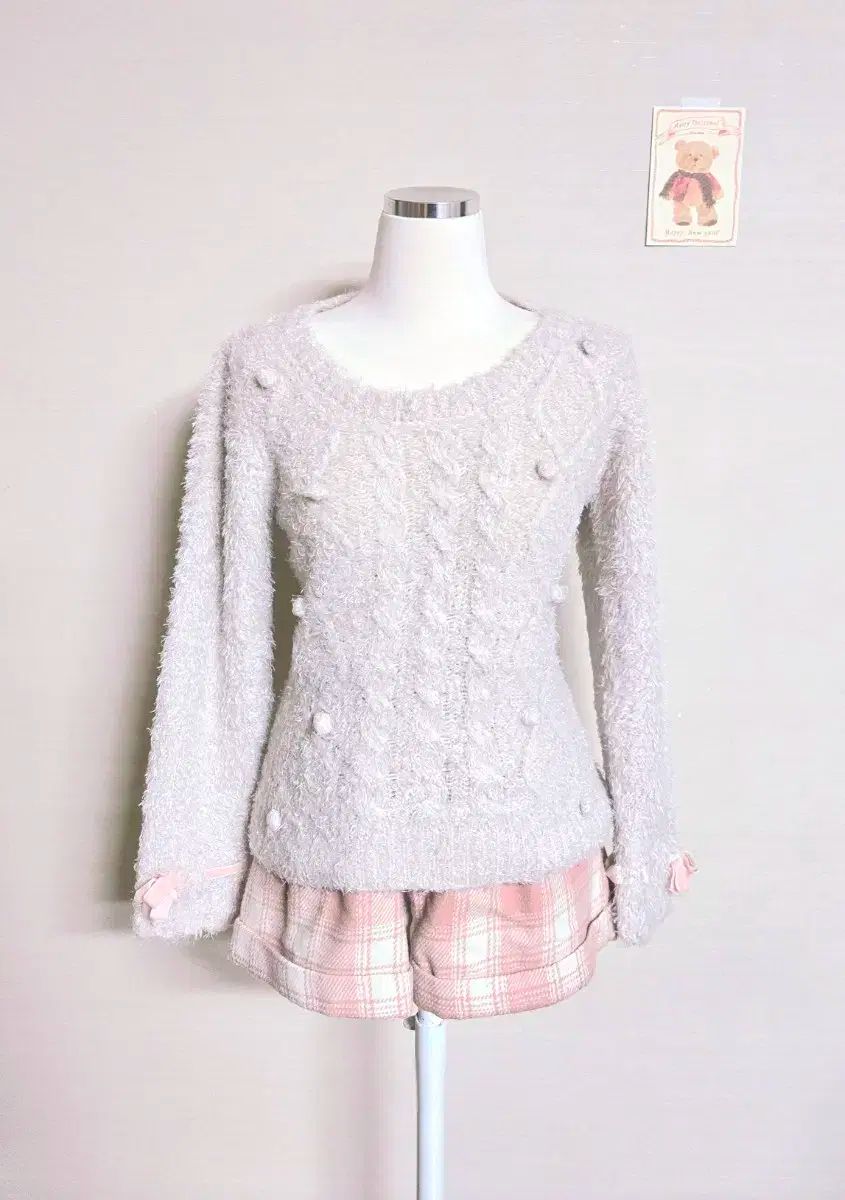 リズリサ ピンク ポンポン ニット 姫ギャル 量産型 ニット ピンタートール