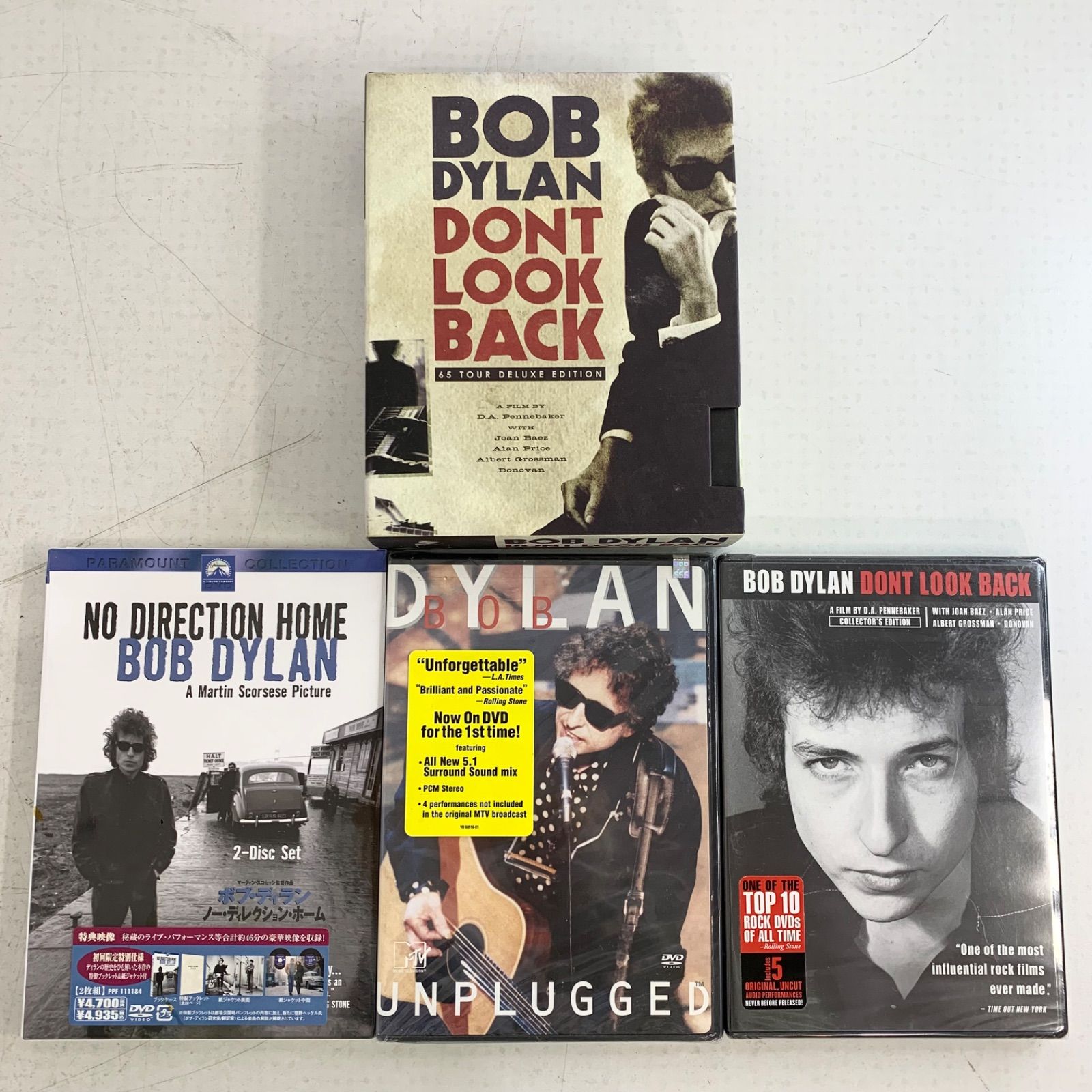 ボブ ディラン MTV Unplugged DVD ノー ディレクション ホーム ドキュメンタリー映画 ドント ルック バック DON T LOOK BACK 映画 ドント ルック バック コレクターズ エディション