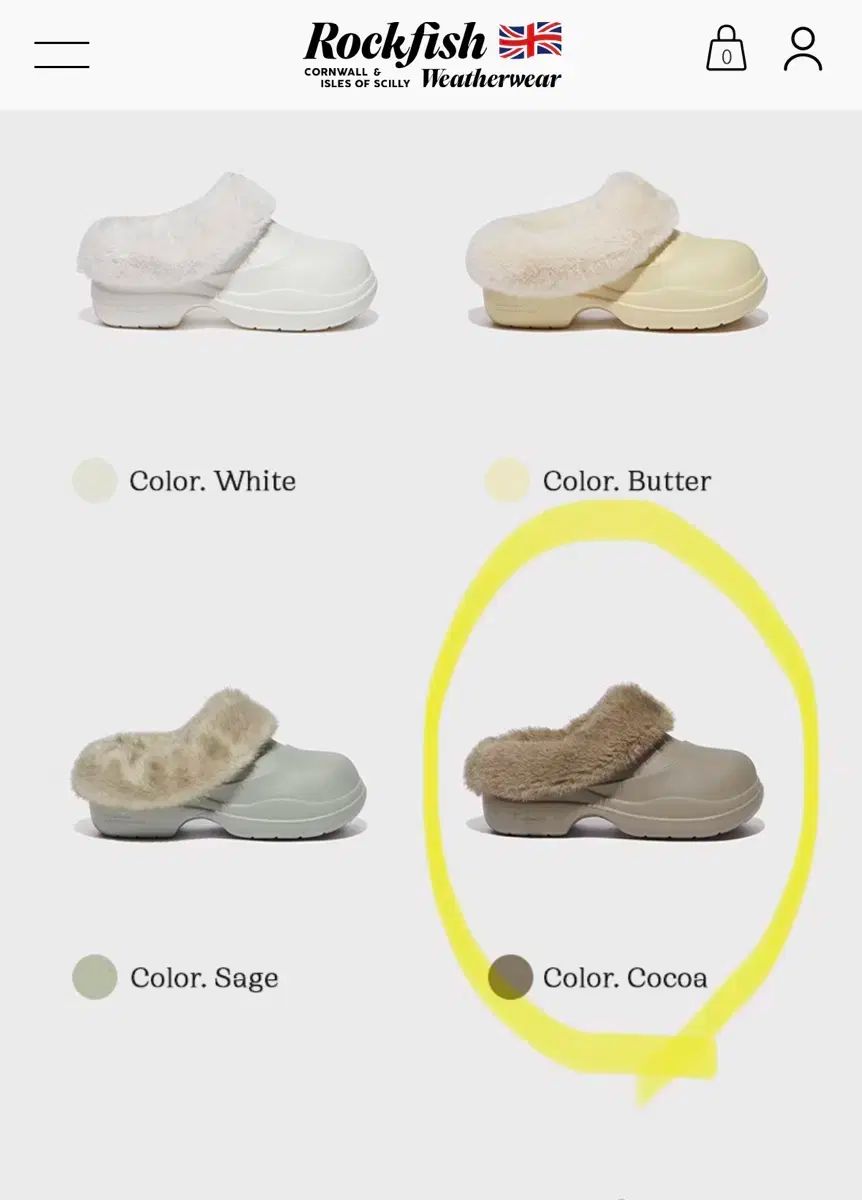 HAYDEN ファー クロッグ