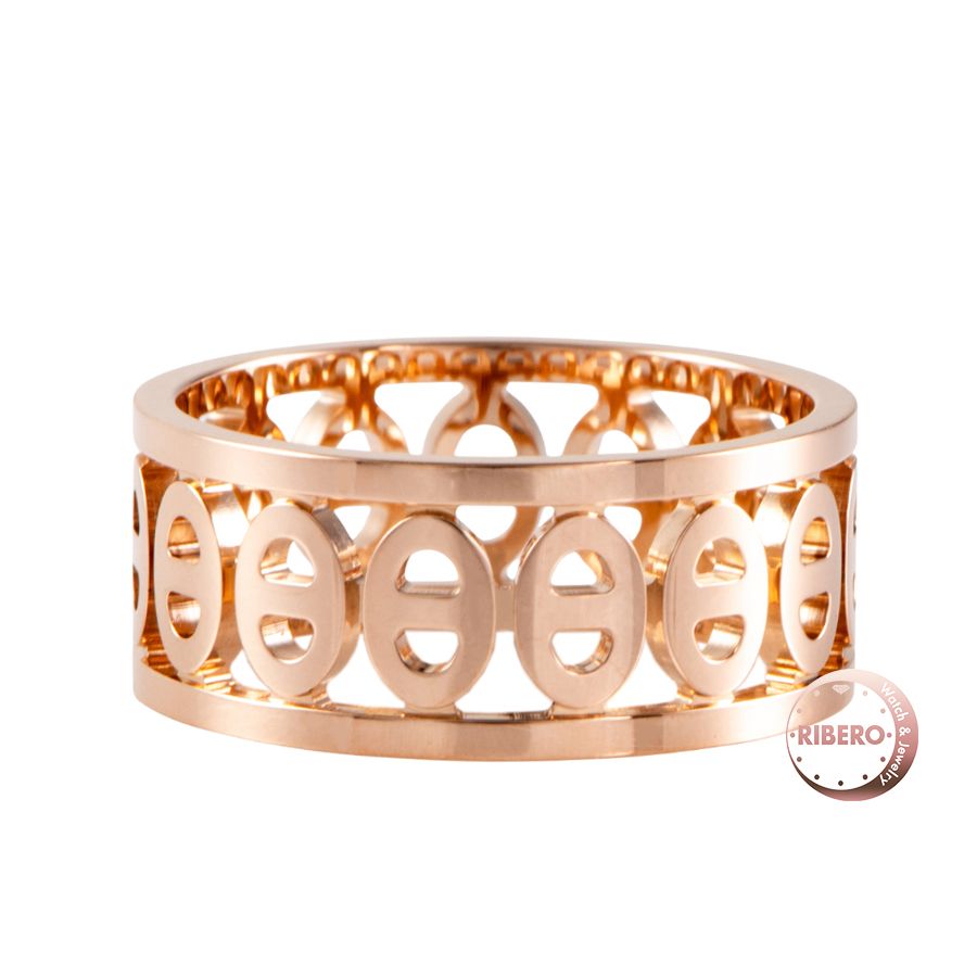 HERMES エルメス シェーヌダンクル ディヴィーヌPM リング 指輪 12号 ゴールド