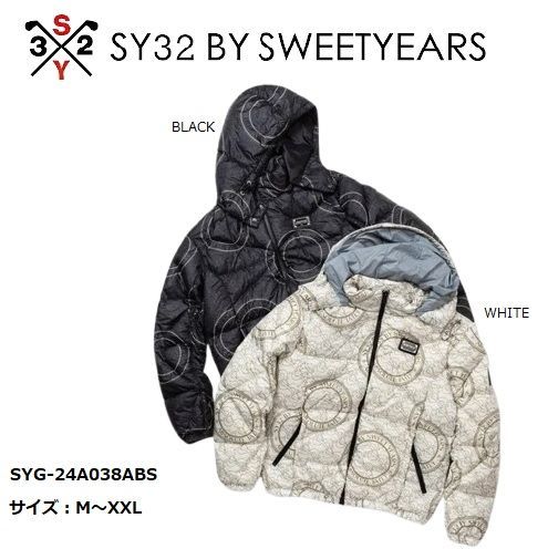 SY32 ゴルフ ゴルフウェア ダウンジャケット メンズ おしゃれ ブランド かっこいい SYG-24A038ABS お取り寄せ