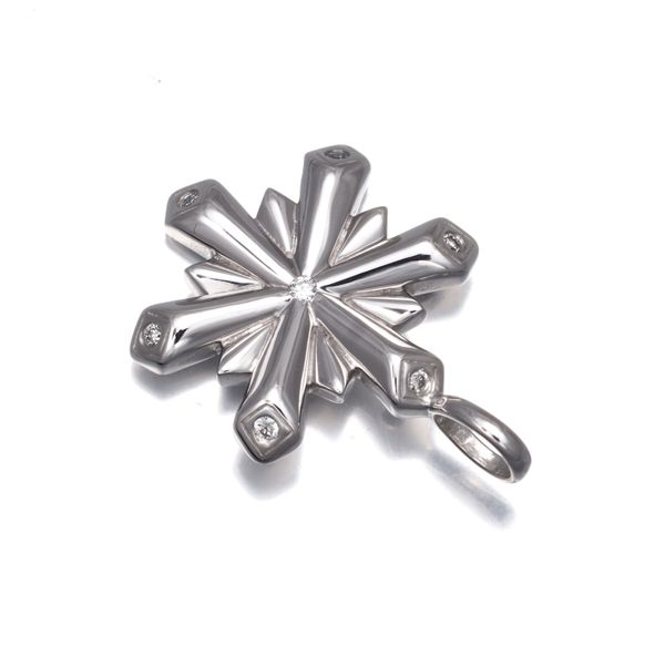 ティファニー ペンダントトップ ダイヤ ダイヤモンド スノーフレーク K 18 WG 179878