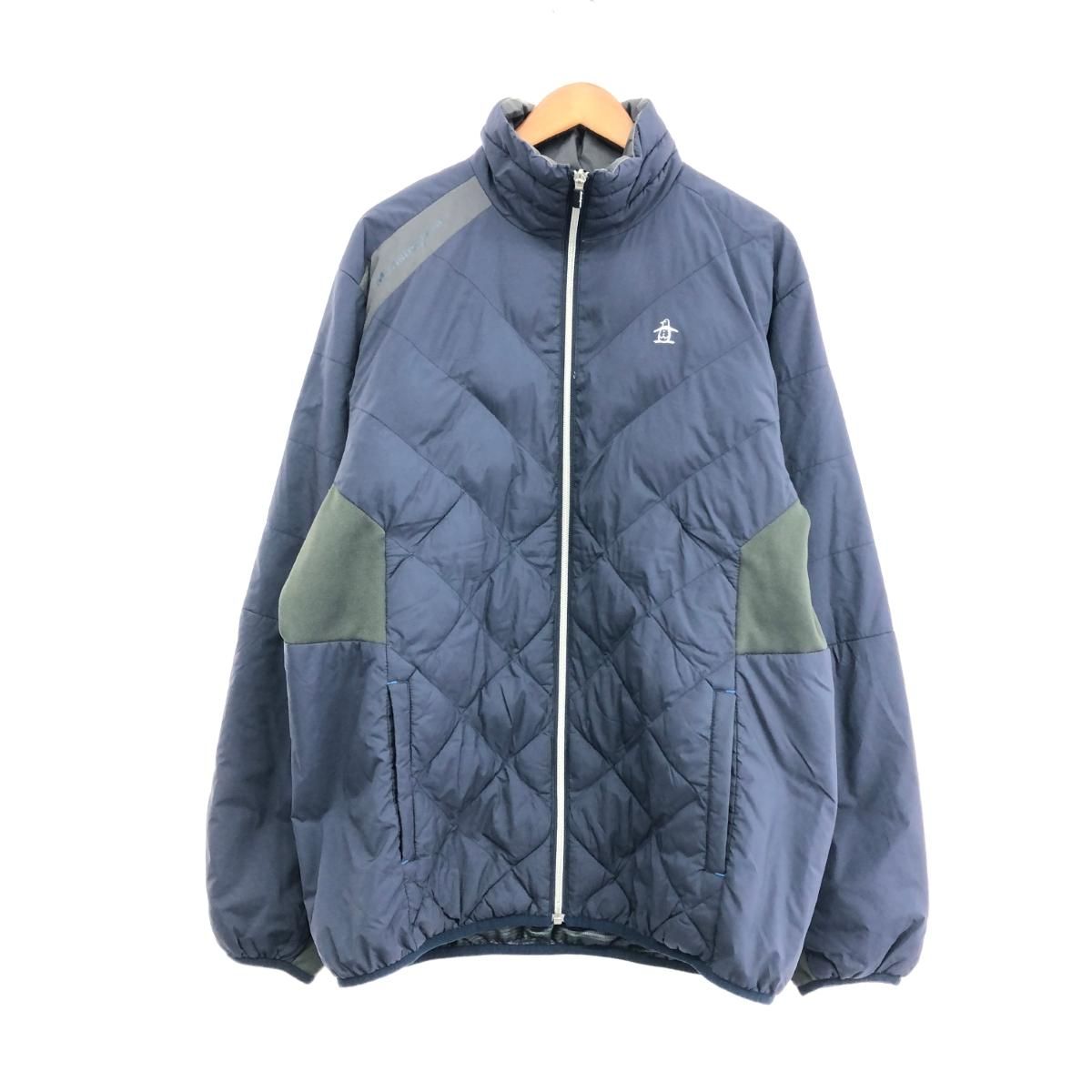 287マンシングウェア中綿入りベスト緑系Mサイズ撥水ヒートナビ蓄熱保温