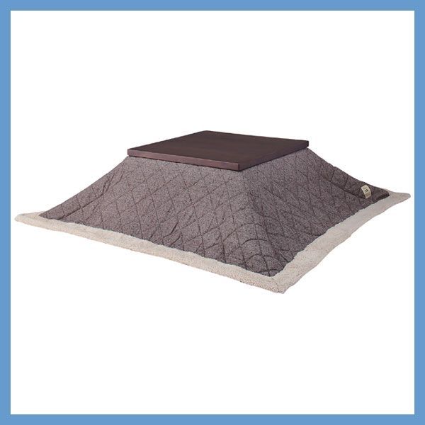 こたつ布団 正方形 薄掛け ツイード W 190×D 190 cm No.101 ブラウン