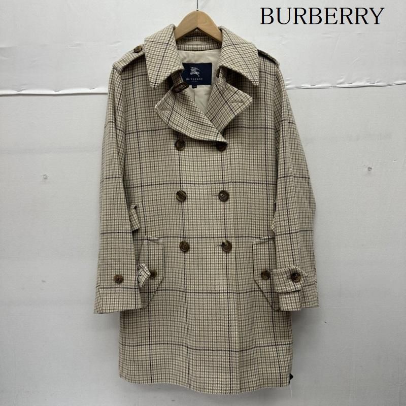 バーバリー グレンチェック ウール トレンチ コート FN 138-933-42 レディース 44 ISItems 古着