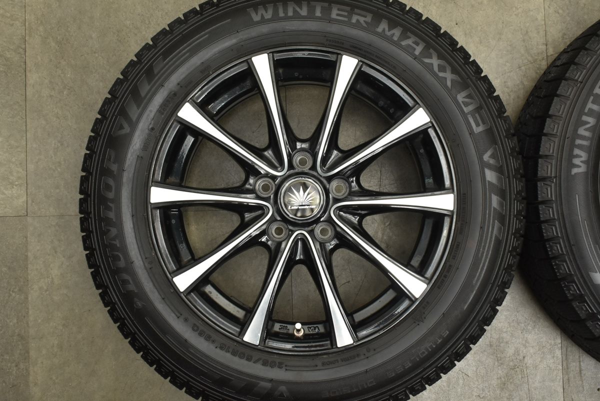  バリ溝 マイスター 16 in 6 5 J 38 PCD 114 3 ダンロップ ウィンターマックス03 205 60 R ノア ヴォクシー ステップワゴン MAZDA 16インチ タイヤ ホイールセット